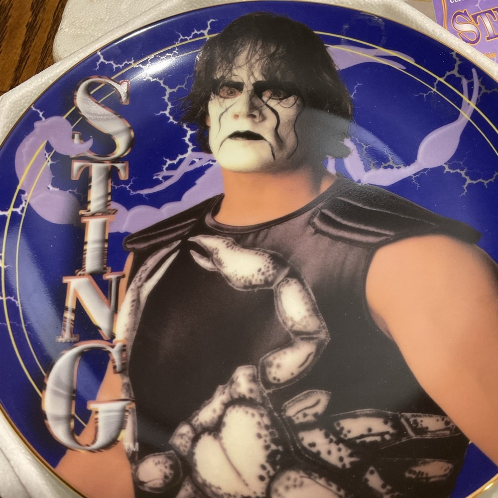 STING wrestling WCW limited edition 1998 collectors plate